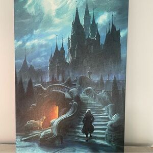 Disney Beauty And The Beast Concepts Art On Canvas “Castle Exterior Approach”